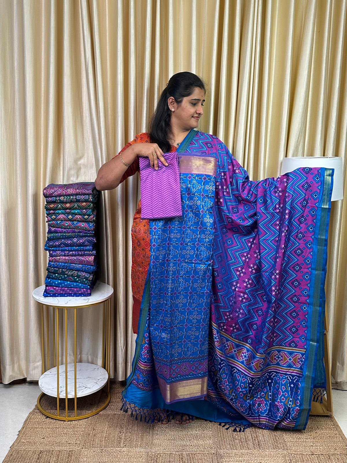 Patola semi silk 3 piece set - SP2