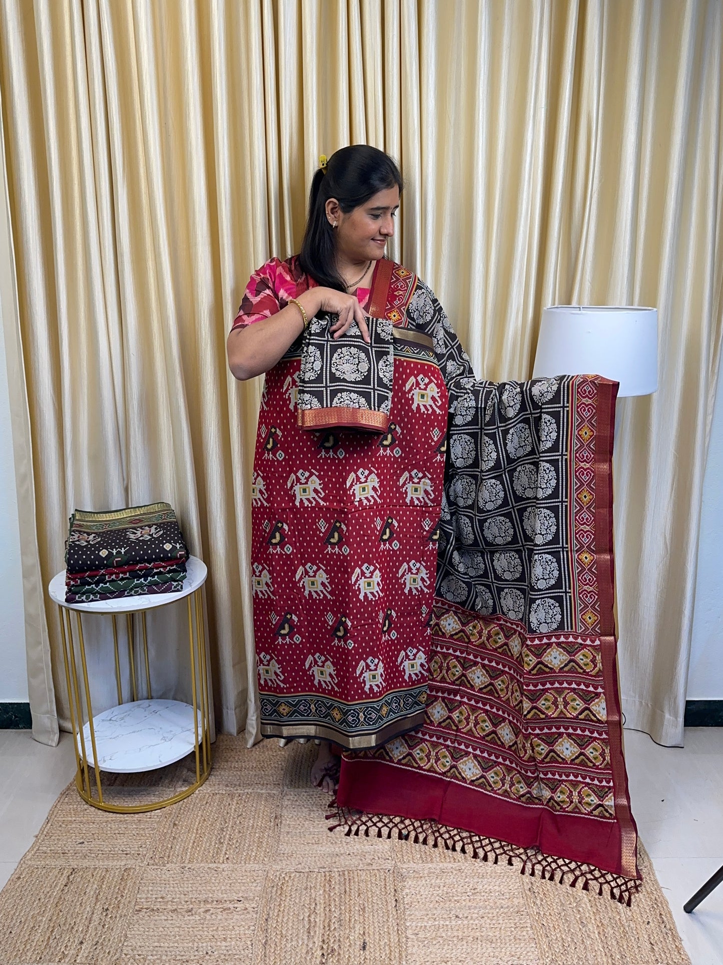 Maheswari silk 3 piece set- mahi 2