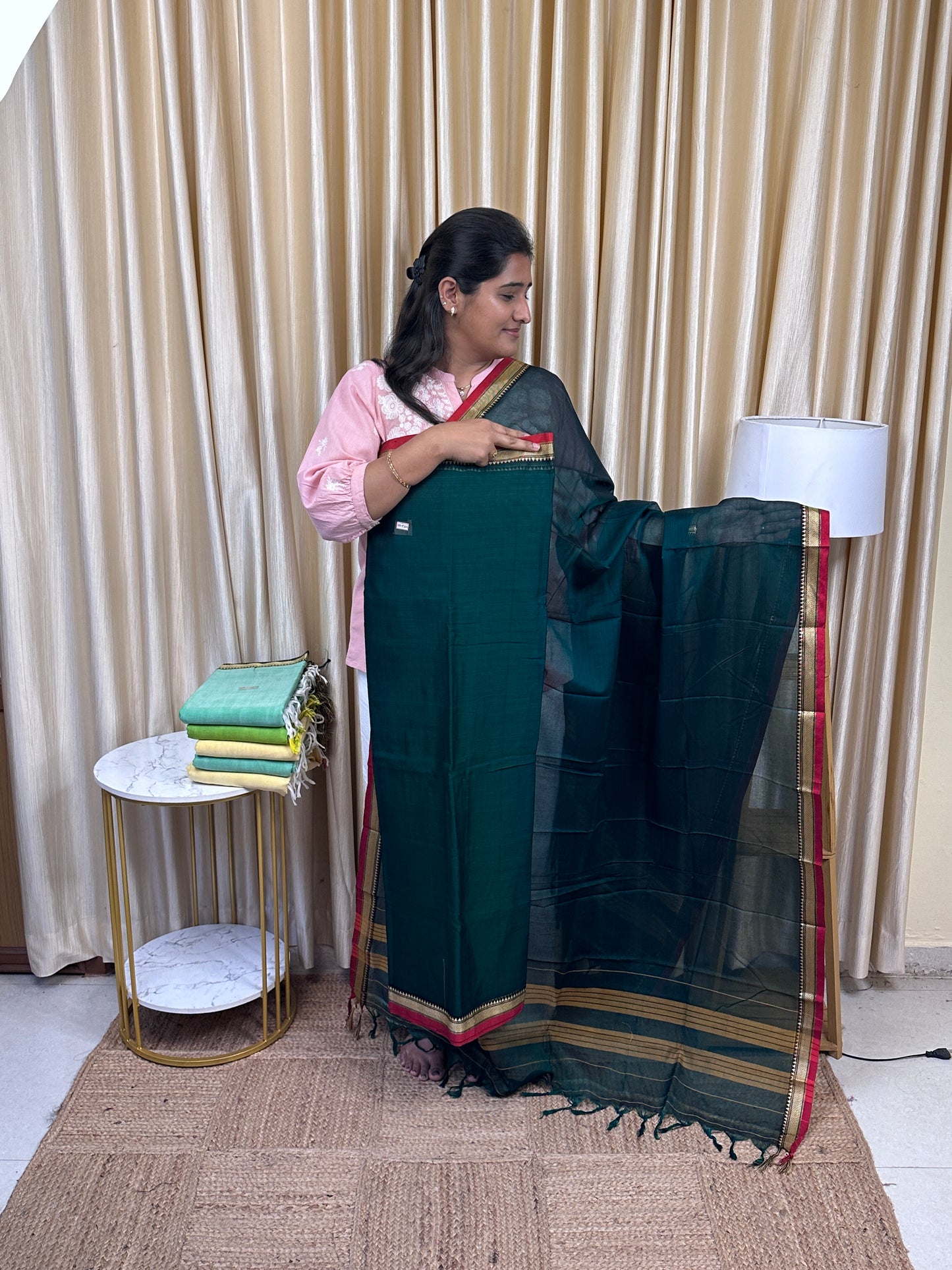 Narayanpet  checks Mercerised cotton (4.5 m Top)-NILA63