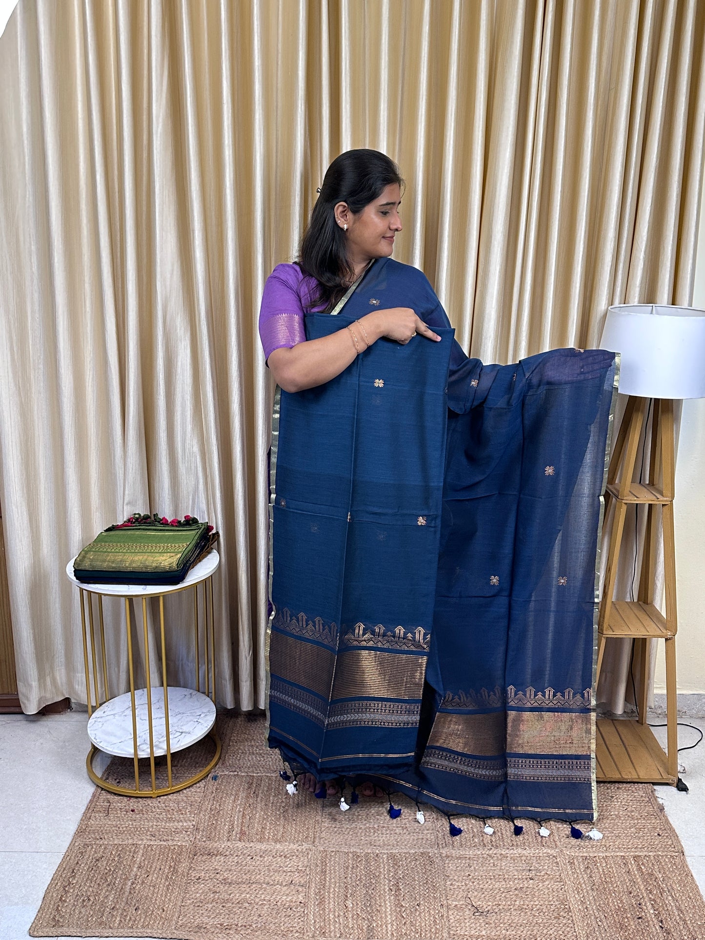 SWARA - Banarasi Jamdhani cotton by silk -18