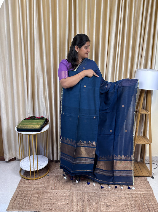 SWARA - Banarasi Jamdhani cotton by silk -18