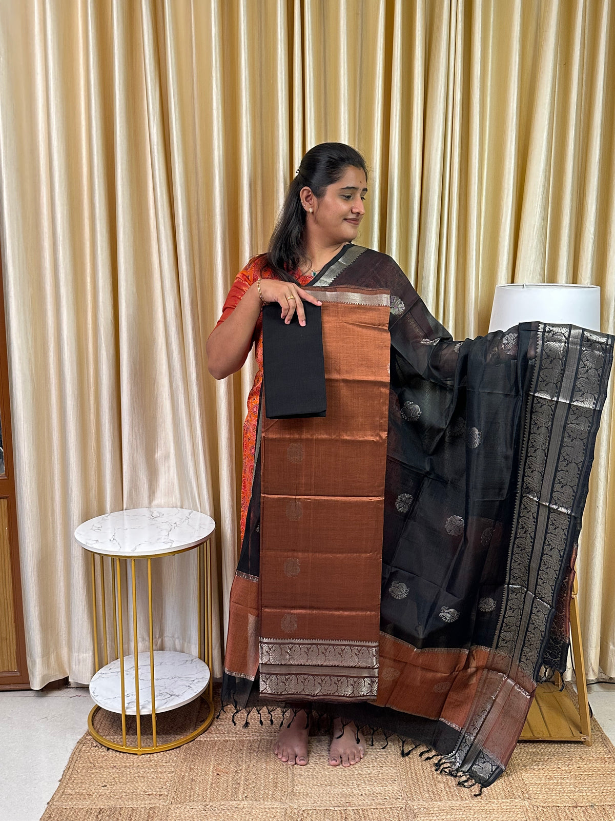 Kanchi Border  Mangalgiri Handloom-KMCH4
