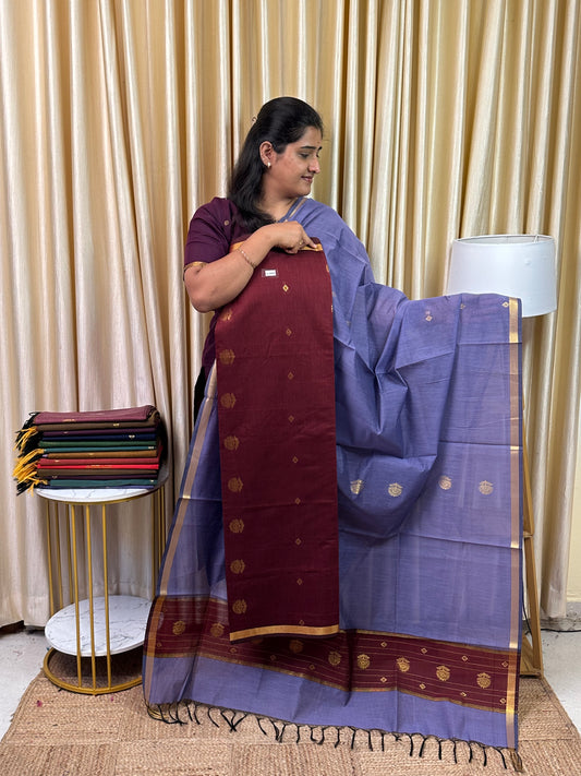 Chanderi silk cotton 2 piece set -Kayal10