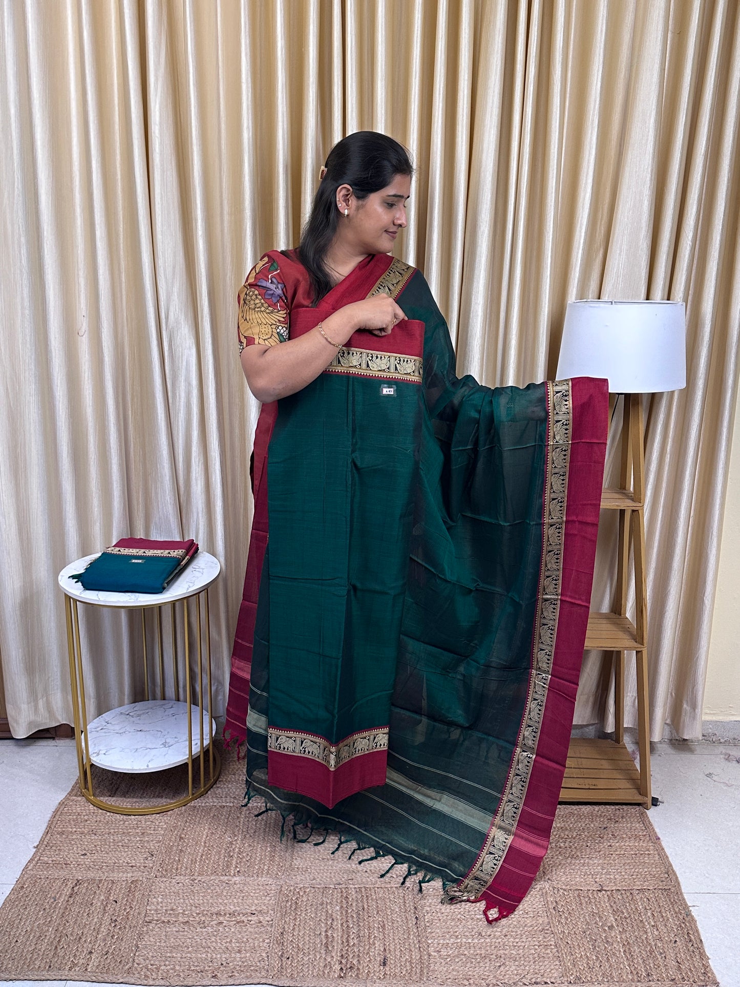 Narayanpet Mercerised cotton (4.5 m Top)-EB7