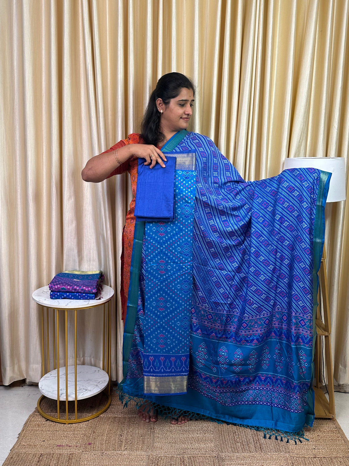 Patola semi silk 3 piece set - SP38
