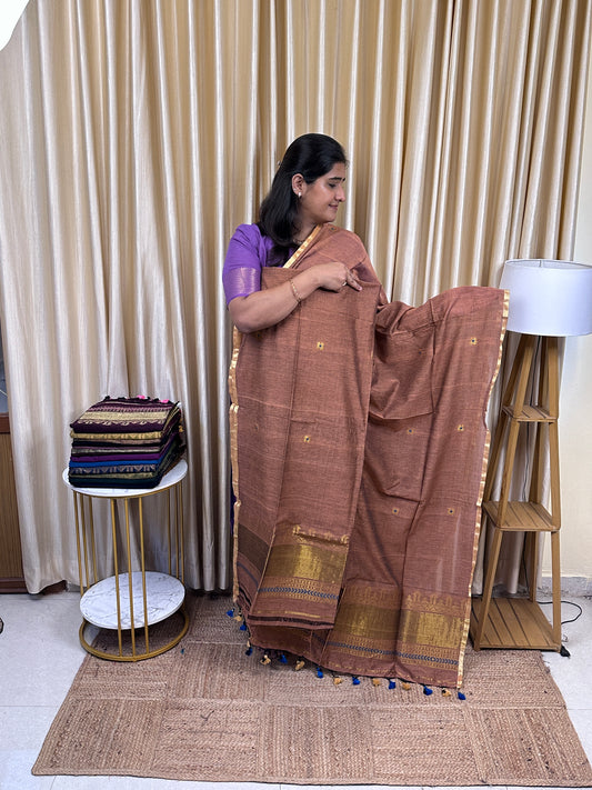 SWARA - Banarasi Jamdhani cotton by silk -9