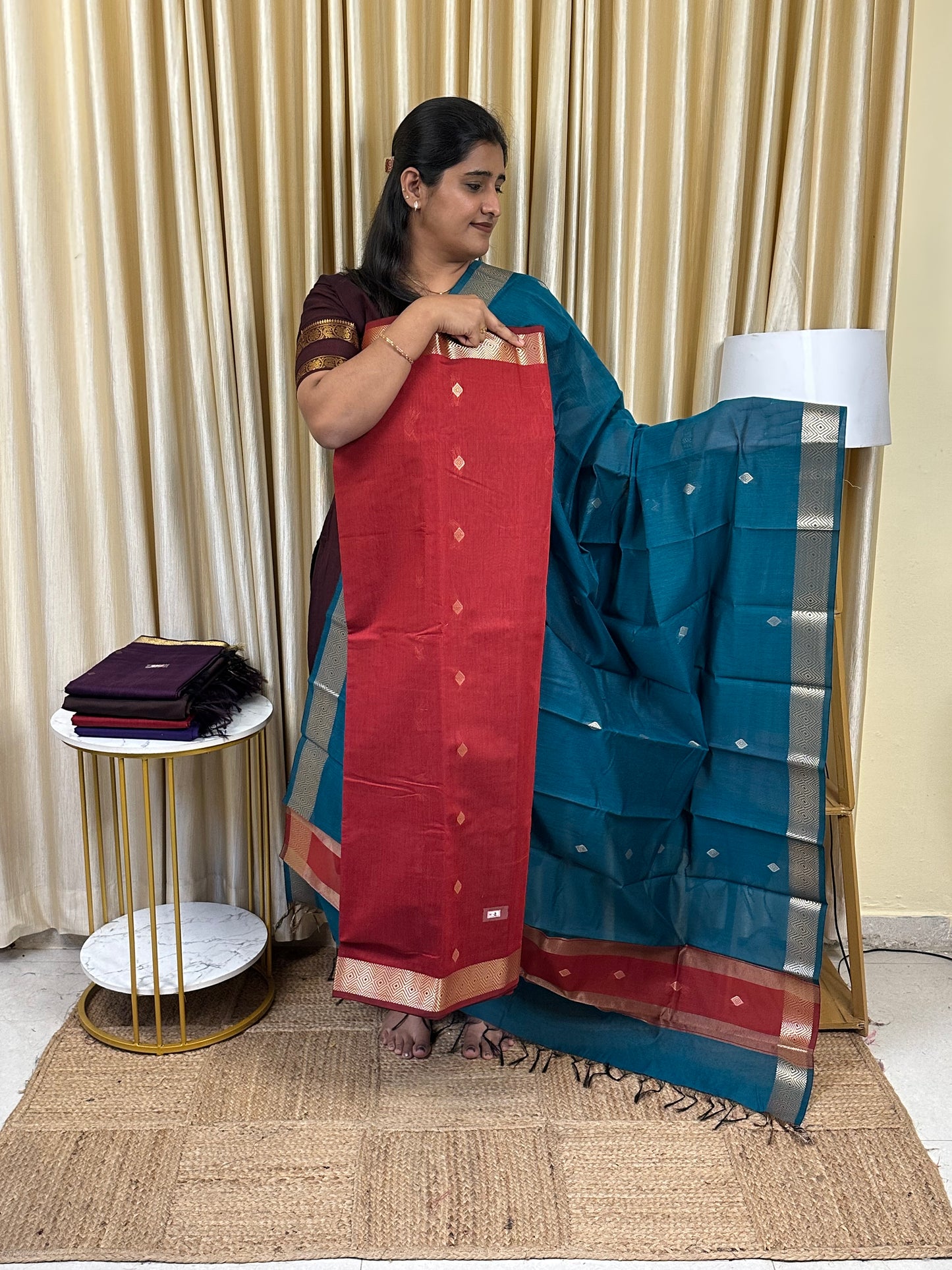 Maheswari silk cotton 2 piece set- N2