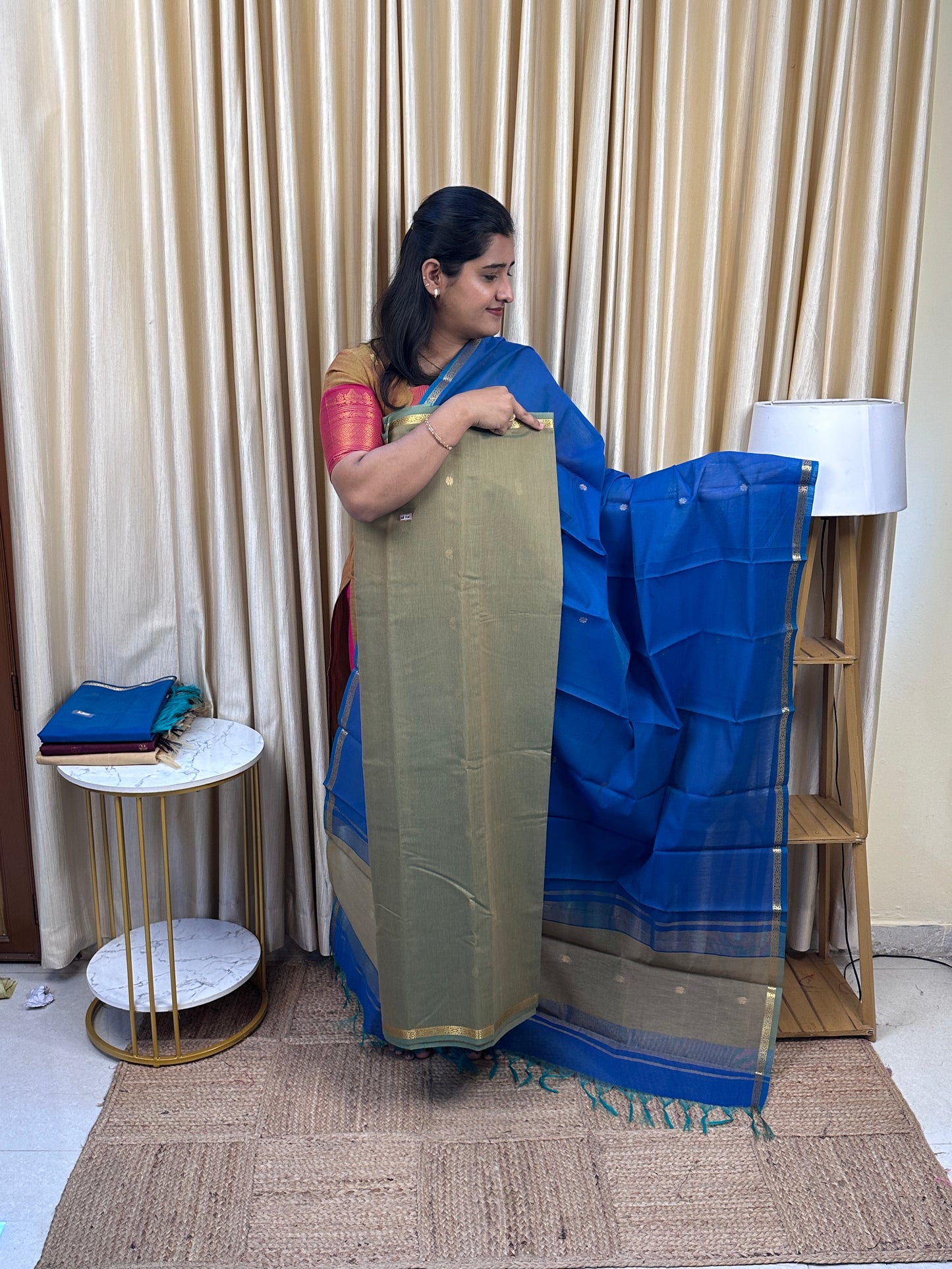 Maheswari silk cotton 2 piece set- MH27