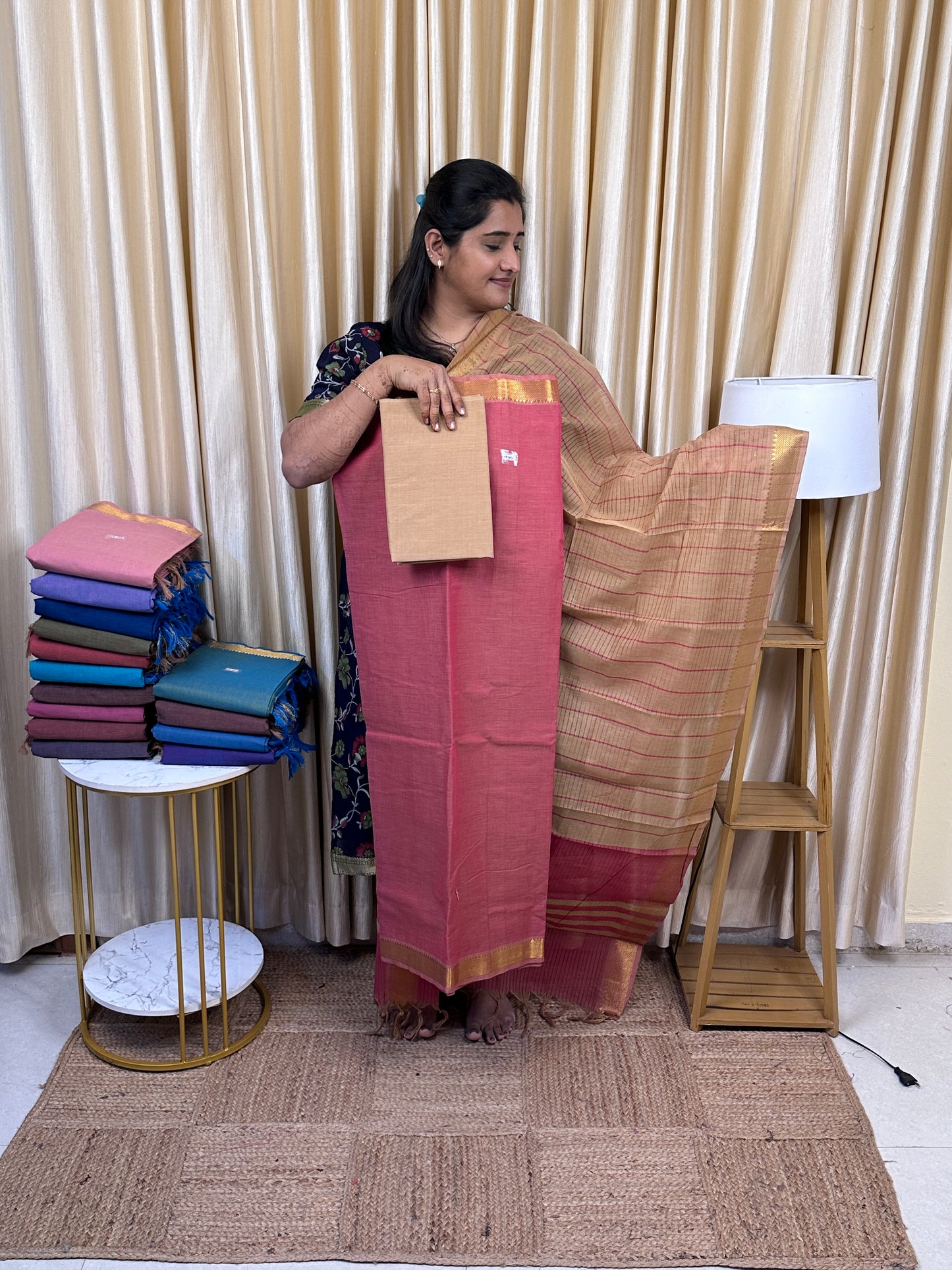 Premium Mangalgiri cotton 3 piece set - PMC35