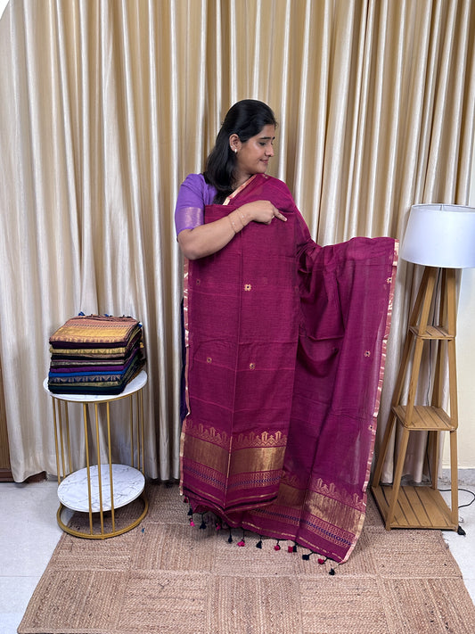 SWARA - Banarasi Jamdhani cotton by silk -8