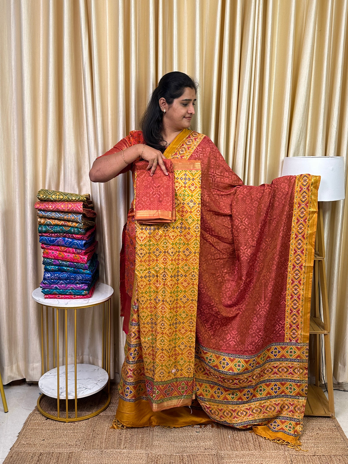 Patola semi silk 3 piece set - SP94