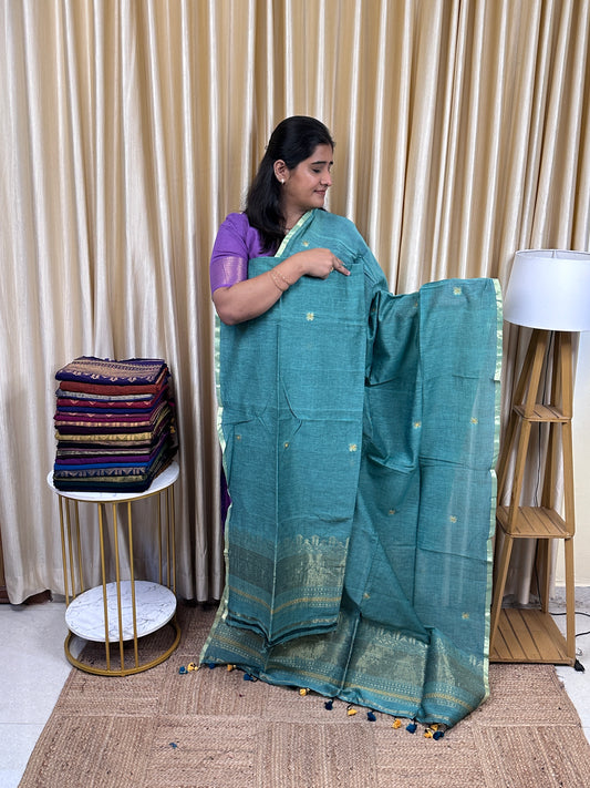 SWARA - Banarasi Jamdhani cotton by silk -1