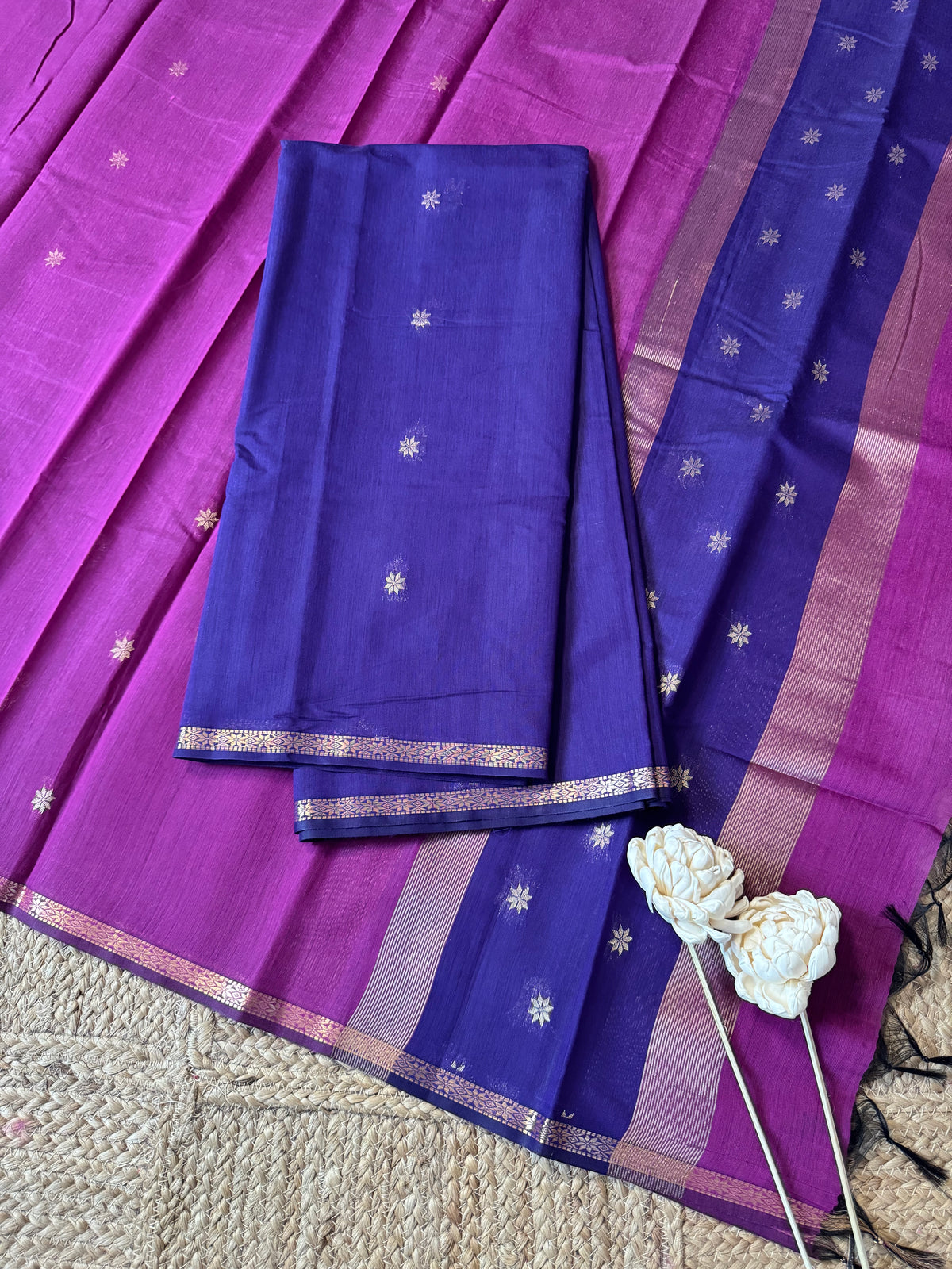Maheswari silk cotton 2 piece set-ROJA8