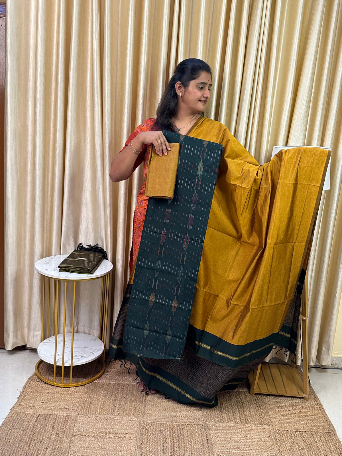 Special Pochampalli sico Full weave  3 piece set-SPD24