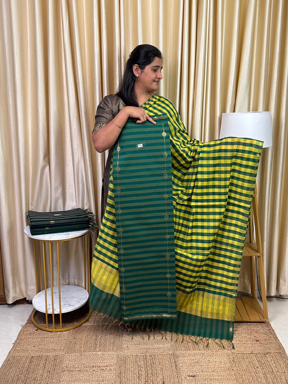 Maheswari checks 2 piece set-MDS36