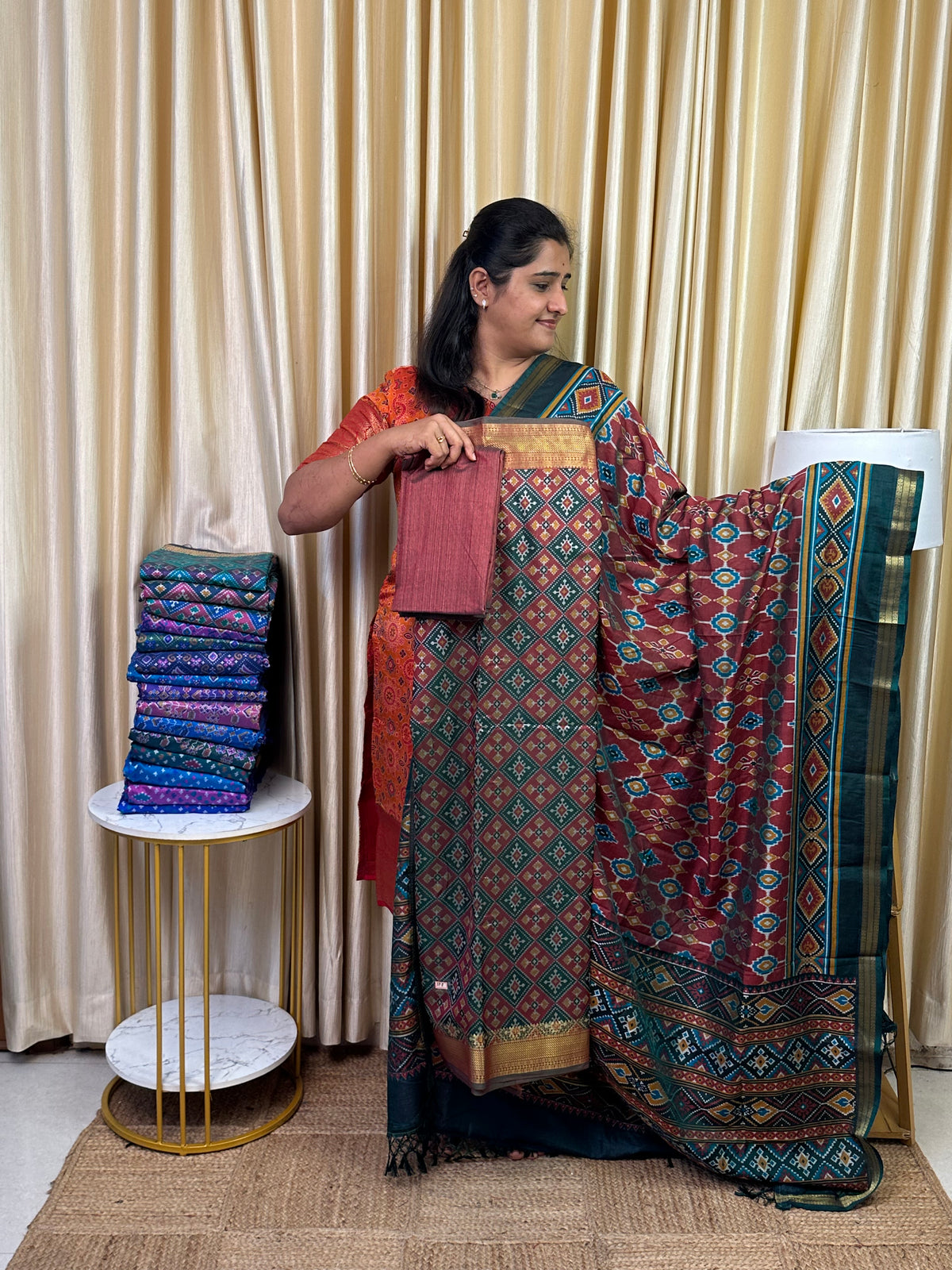 Patola semi silk 3 piece set - SP5