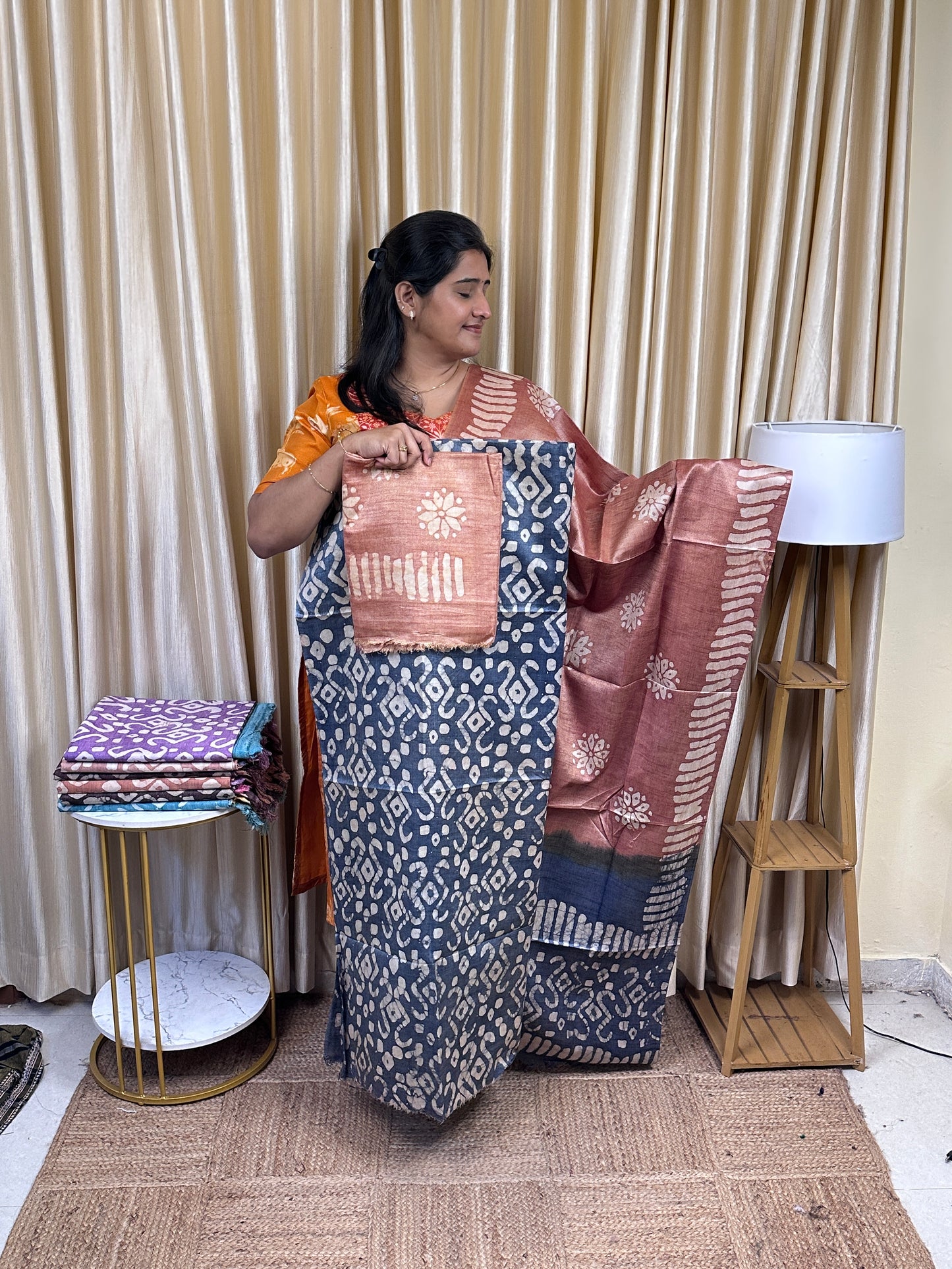 Batik 3 piece set (Jute cotton)-BKT4