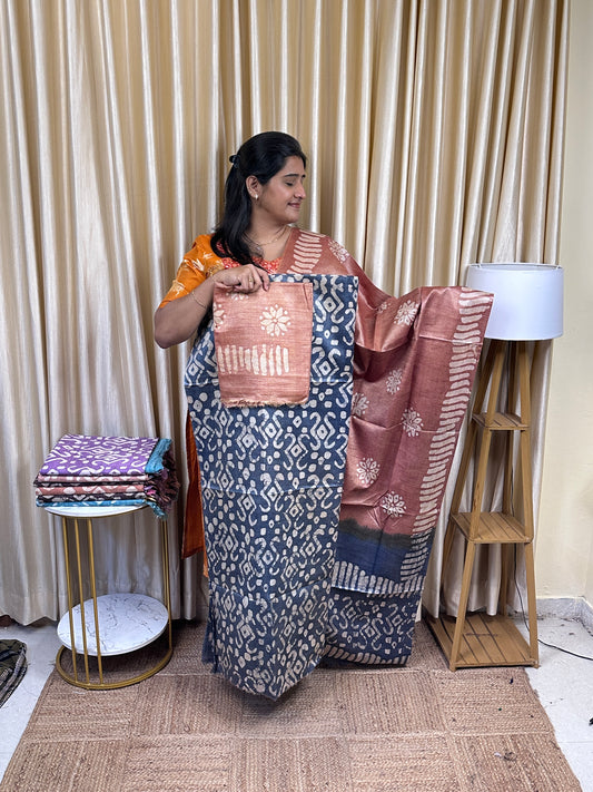 Batik 3 piece set (Jute cotton)-BKT4