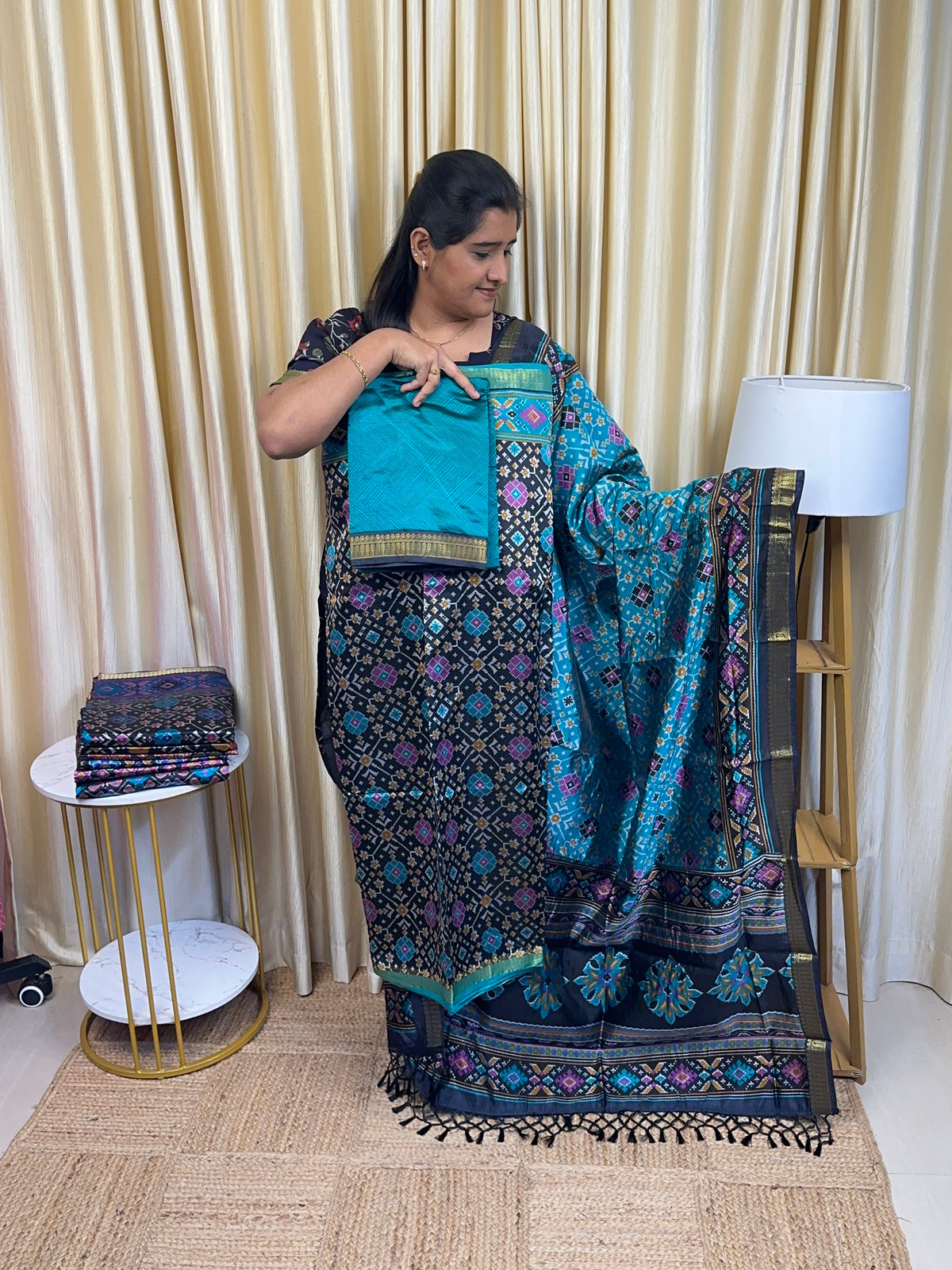 Patola semi silk 3 piece set - BRB 2