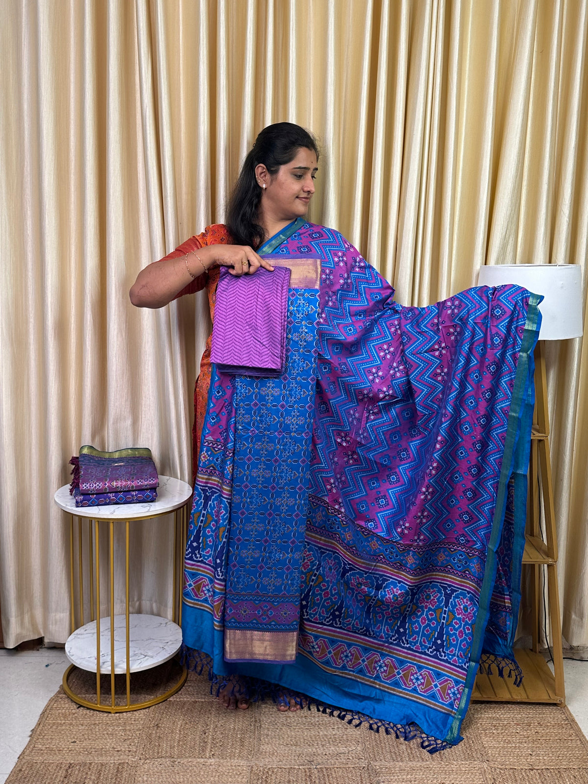 Patola semi silk 3 piece set - SP50