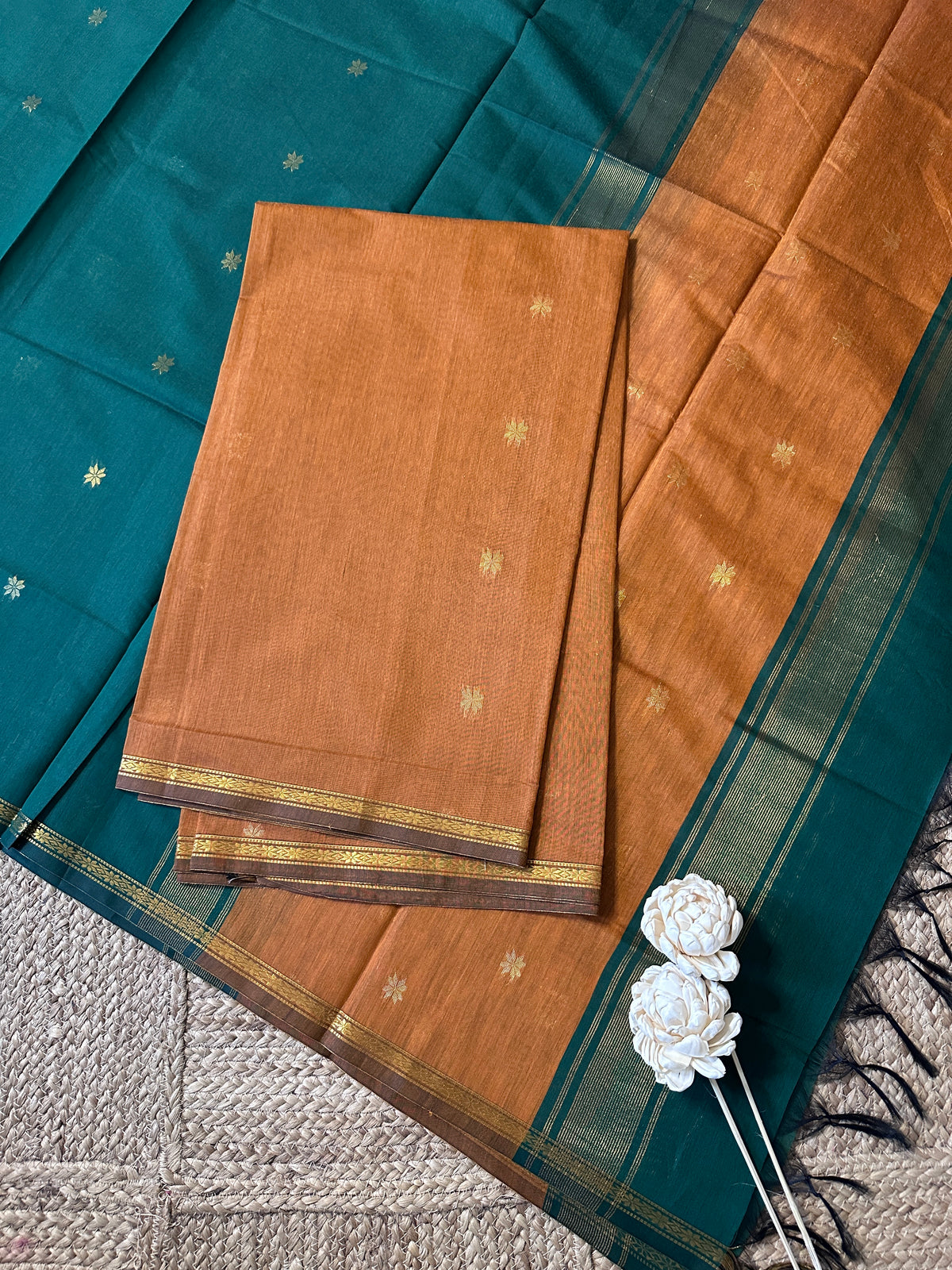 Maheswari silk cotton 2 piece set-ROJA29