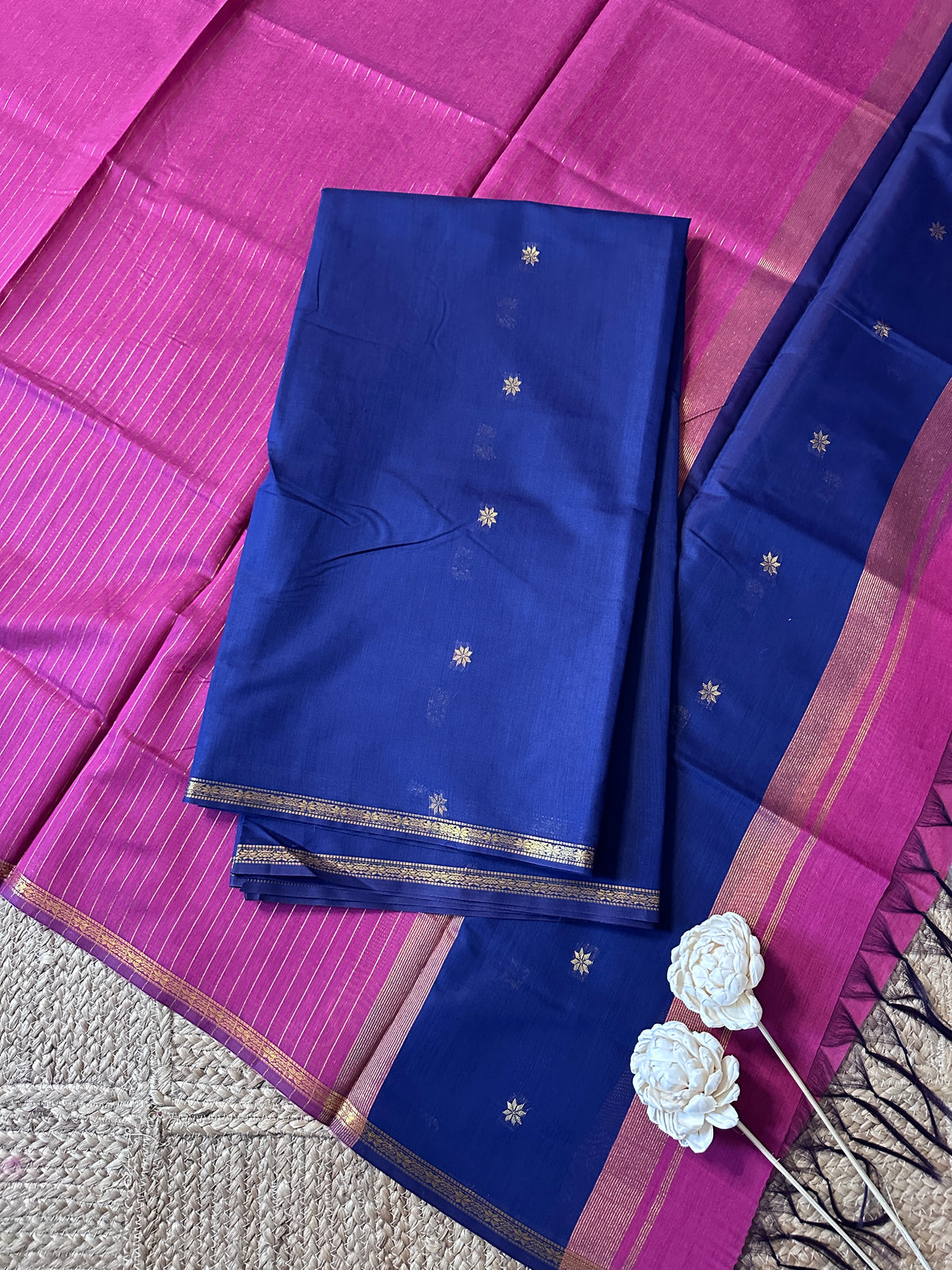 Maheswari silk cotton 2 piece set-ROJA33