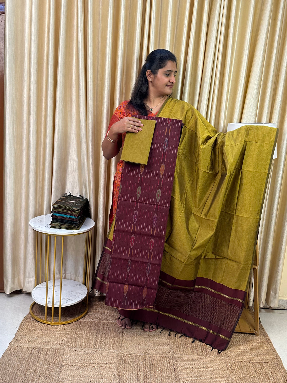 Special Pochampalli sico Full weave  3 piece set-SPD21