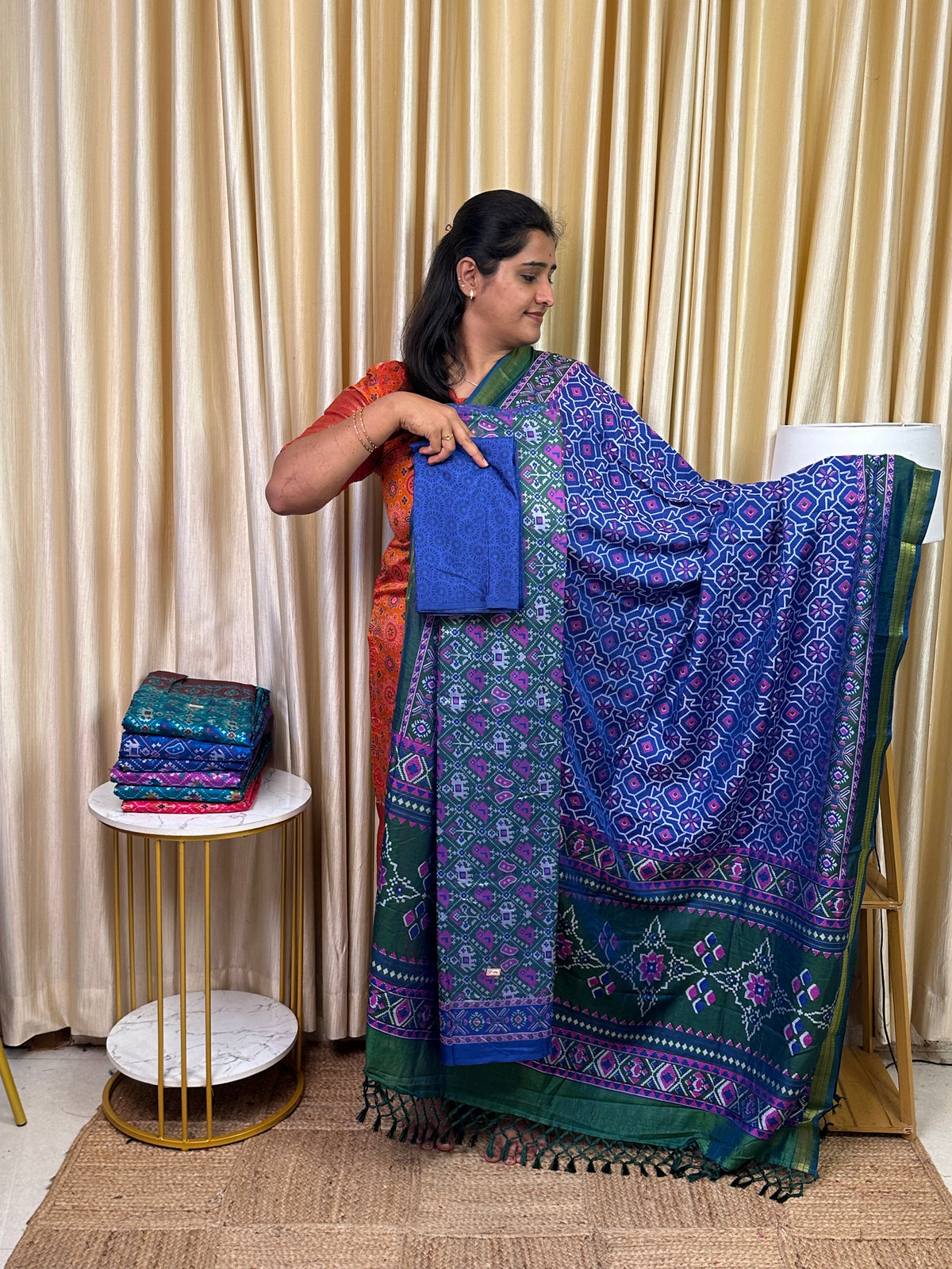 Patola semi silk 3 piece set - SP104