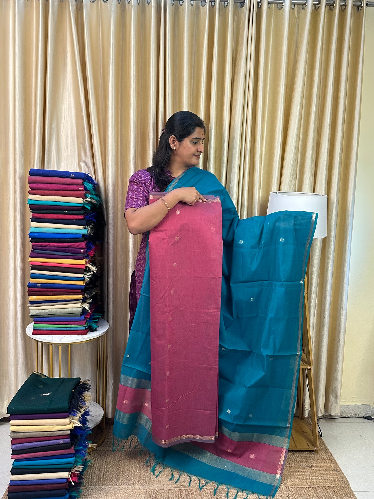 Maheswari silk cotton 2 piece set- NMH2