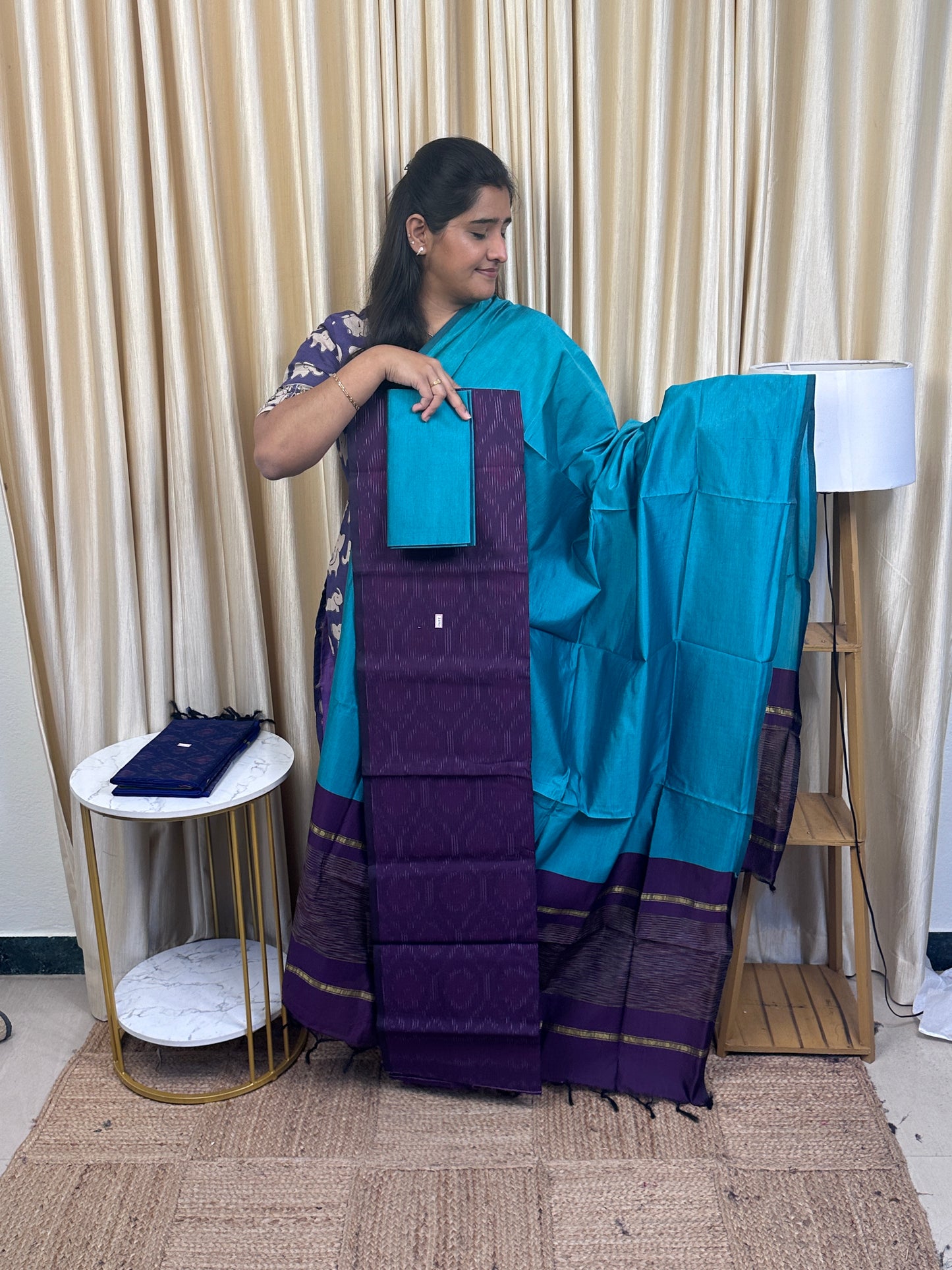 Full weave ikat Pochampally sico dress material FWS-5
