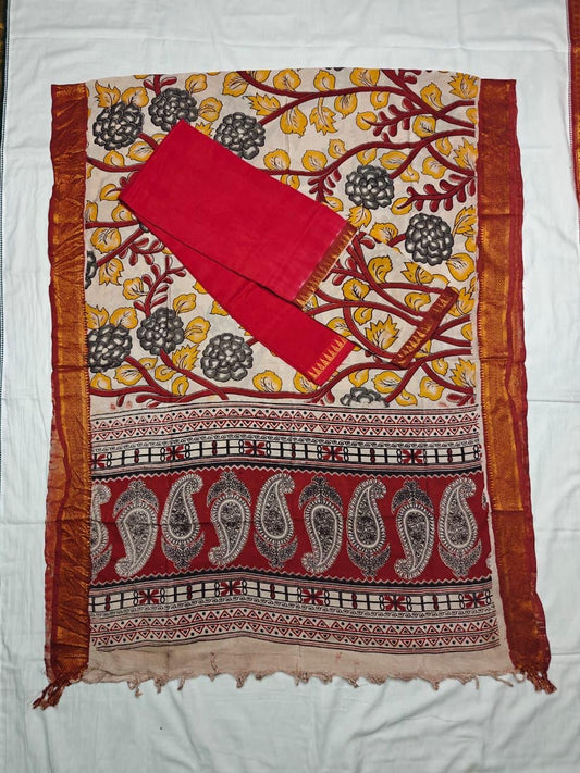 Gap border kalamkari 2 piece set - 5