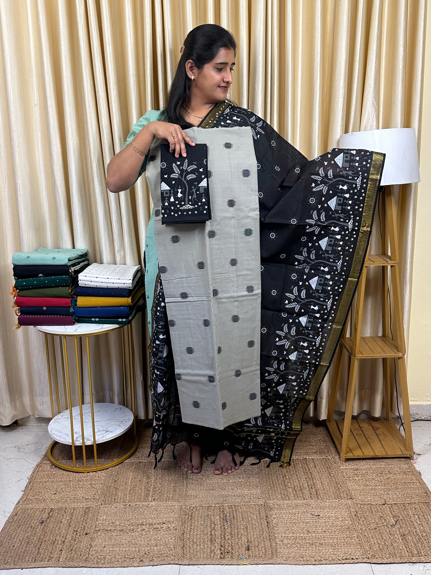 Printed south cotton 3 piece set- 11