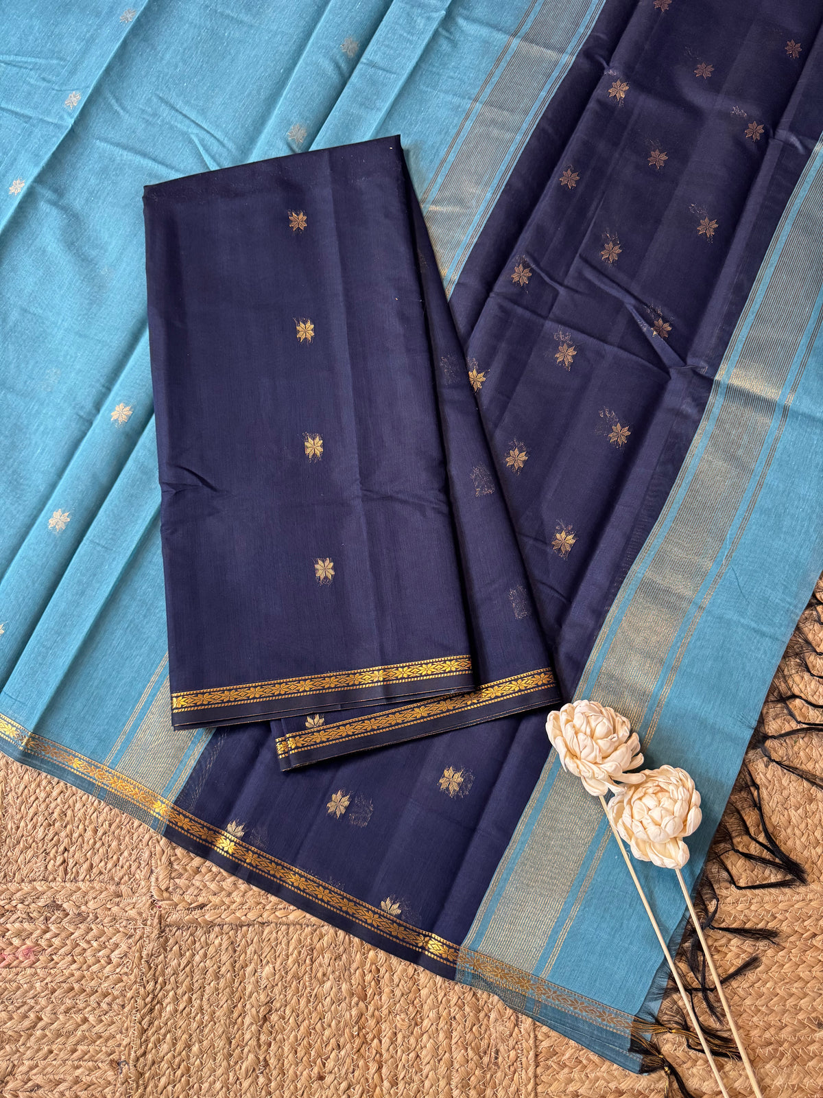 Maheswari silk cotton 2 piece set-ROJA10