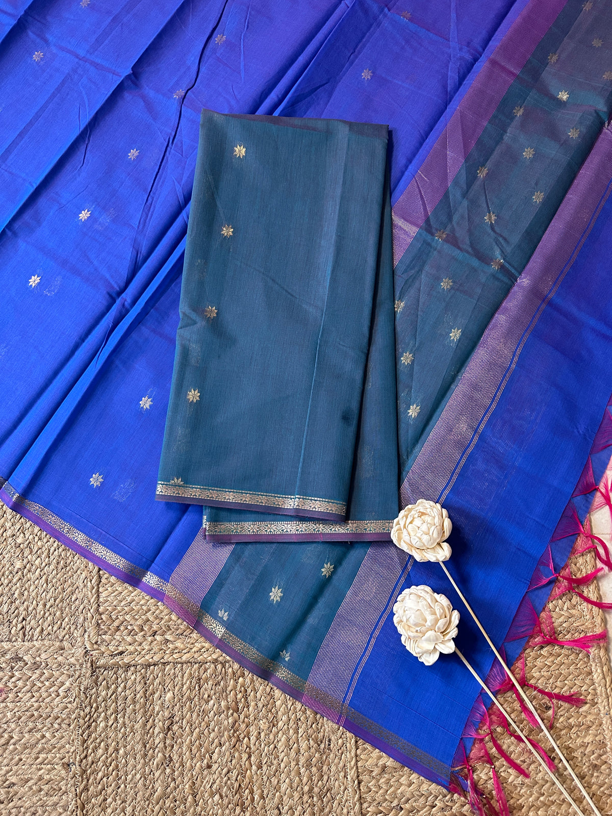Maheswari silk cotton 2 piece set-ROJA20