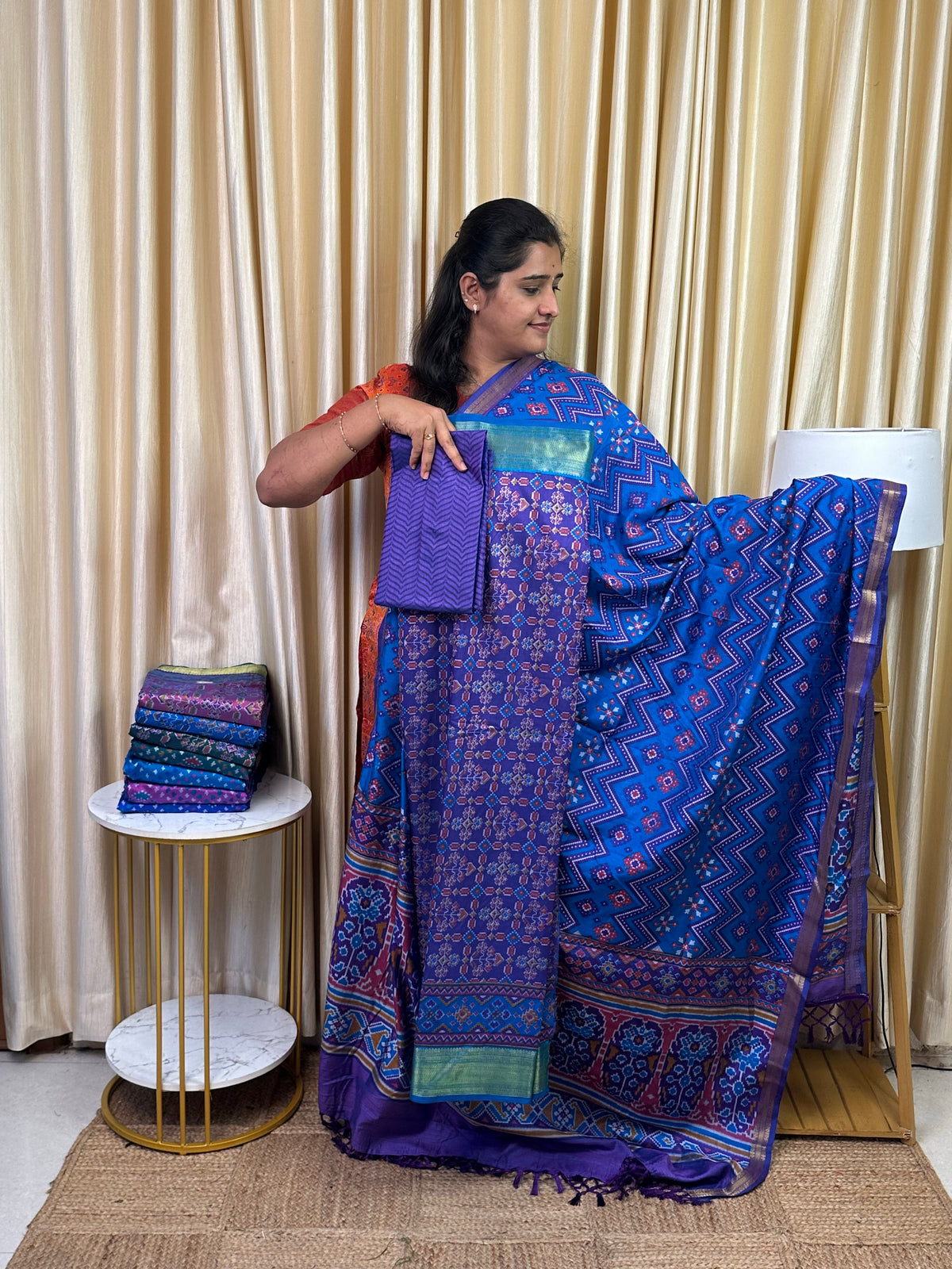 Patola semi silk 3 piece set - SP13