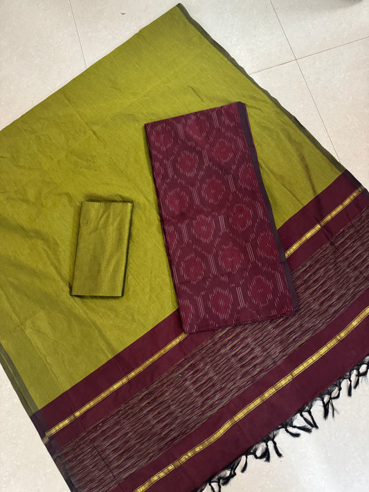 Full weave ikat Pochampally sico dress material FWS-17