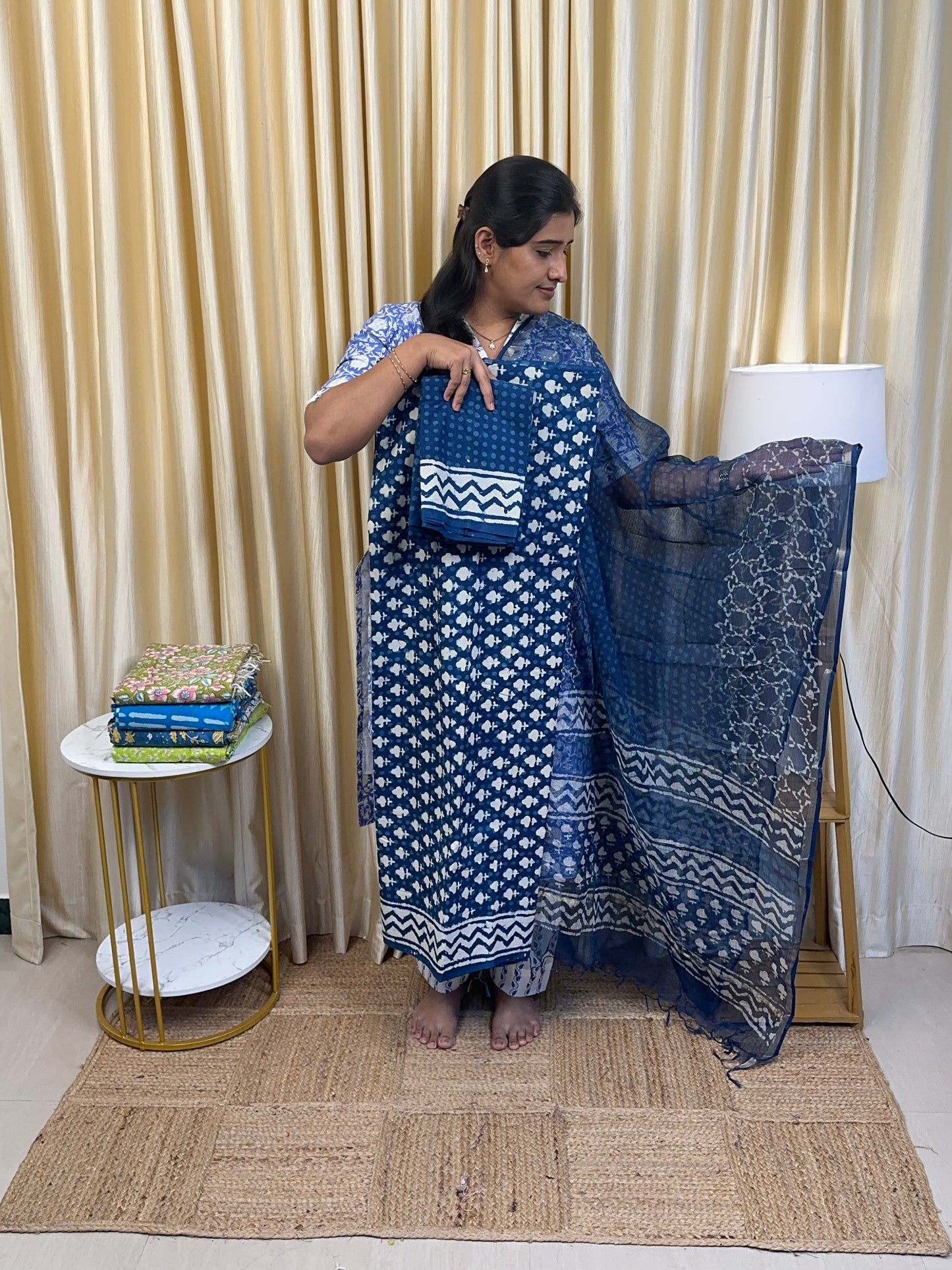 Jaipur cotton Salwar suit with Kota duppata-13