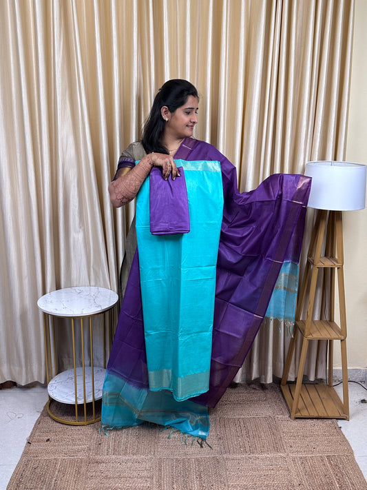 Mangalagiri silk cotton 3 piece set TMG-32