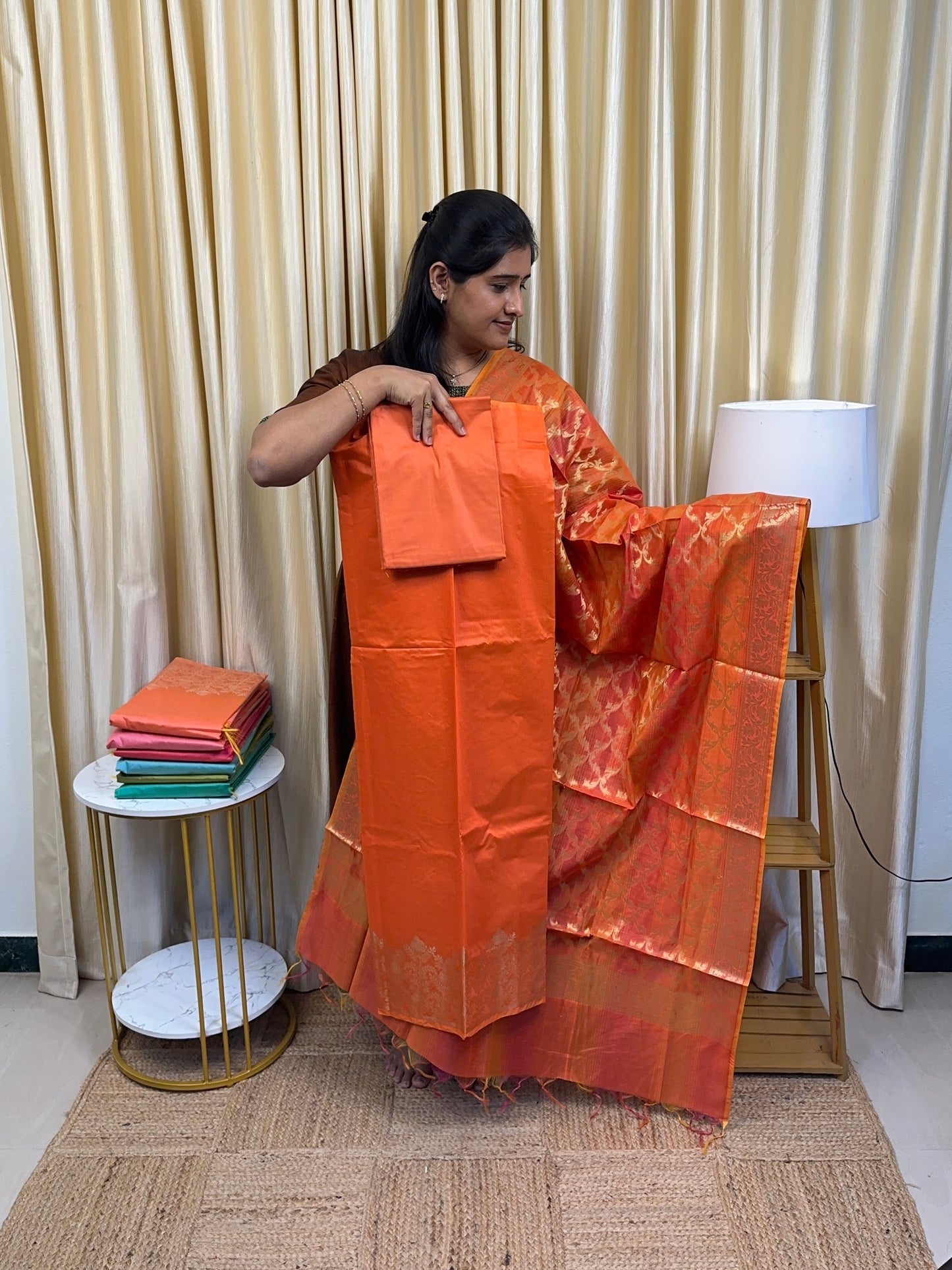 Brocade Banarasi vannam silk by cotton -6