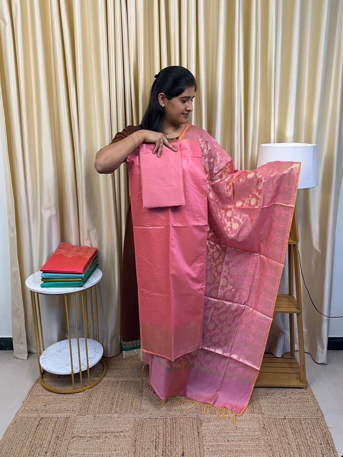 Brocade Banarasi vannam silk by cotton -4