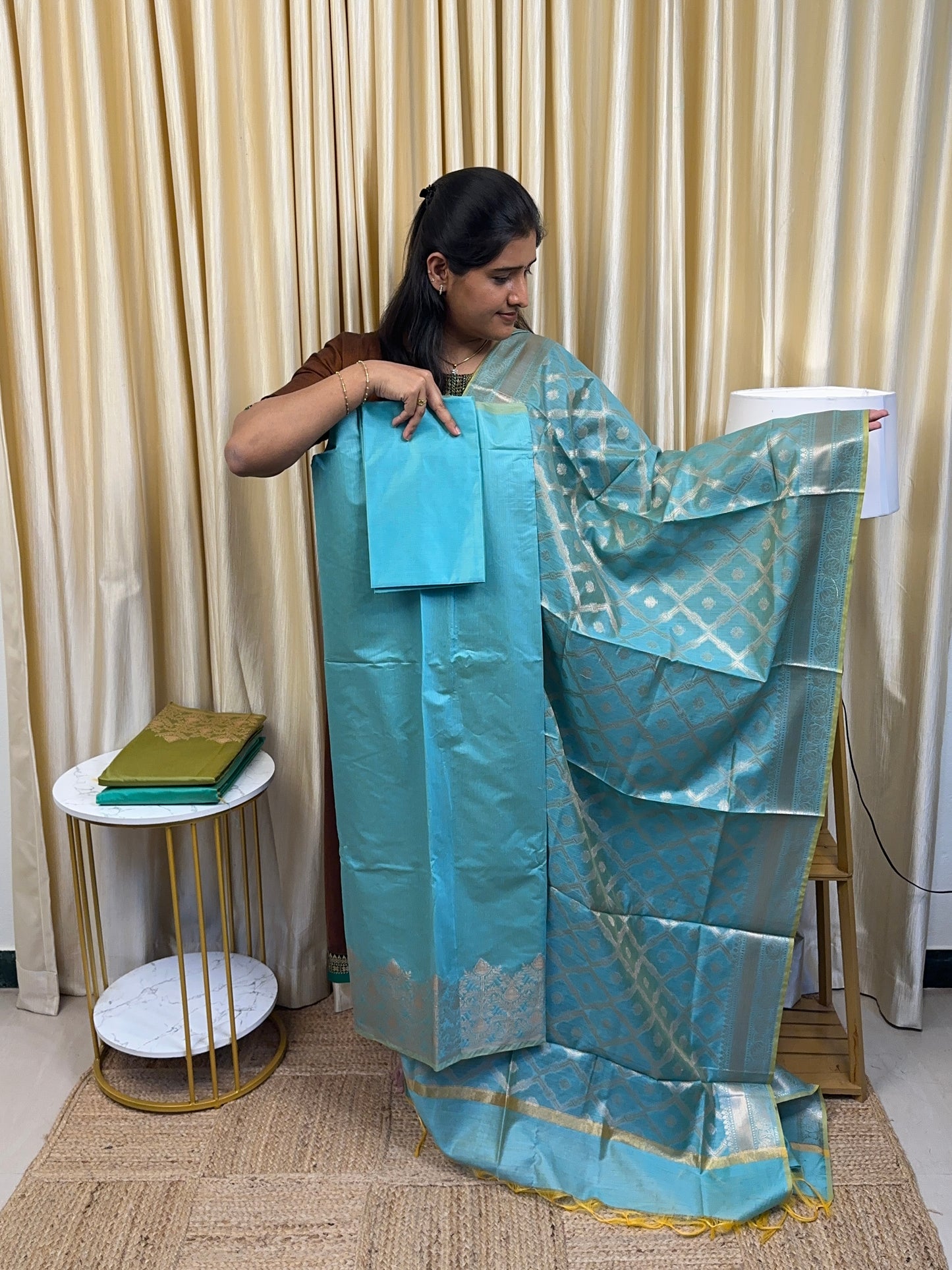 Brocade Banarasi vannam silk by cotton -9