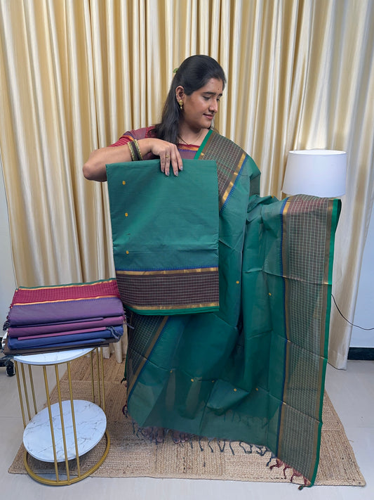 Shades of Green - Chettinad cotton