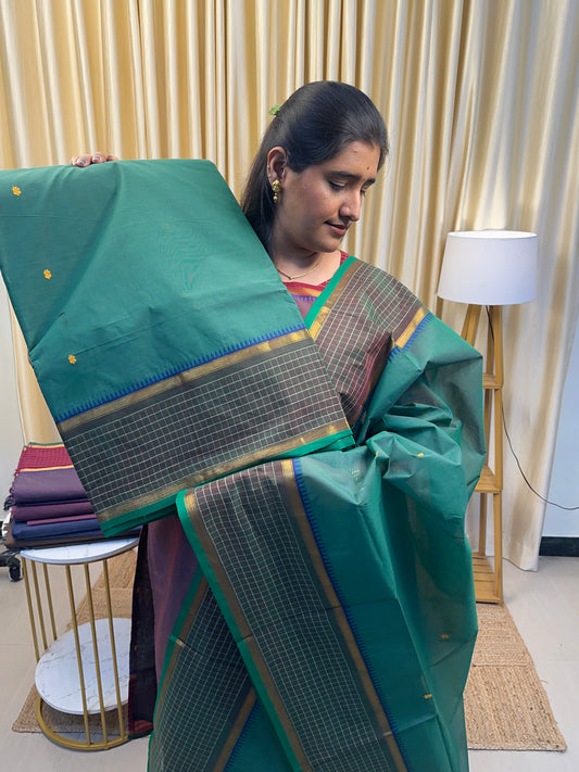 Shades of Green - Chettinad cotton