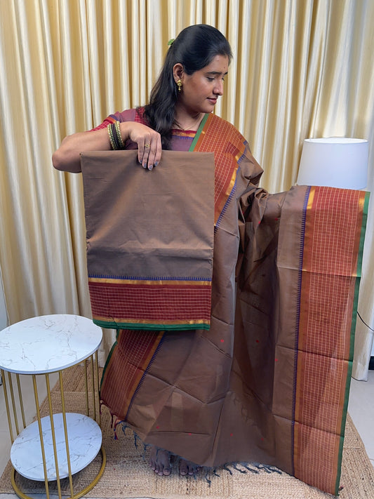 Shades of Honey -Chettinad suit