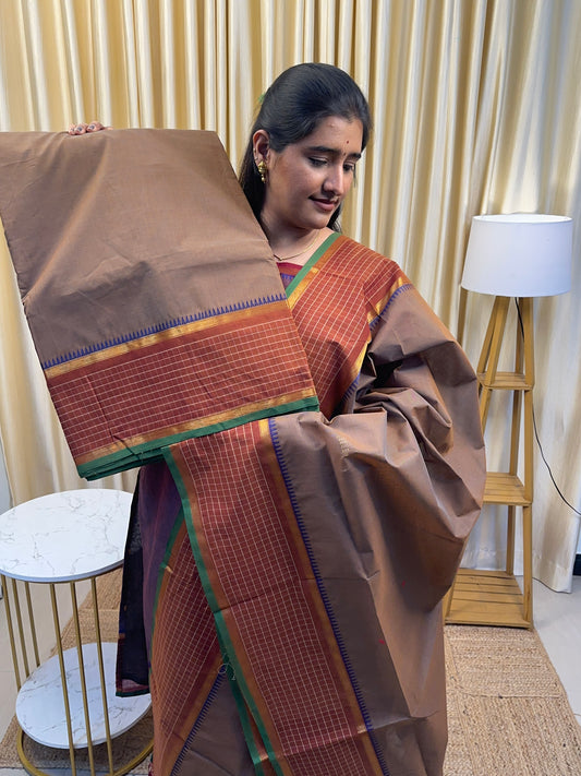 Shades of Honey -Chettinad suit