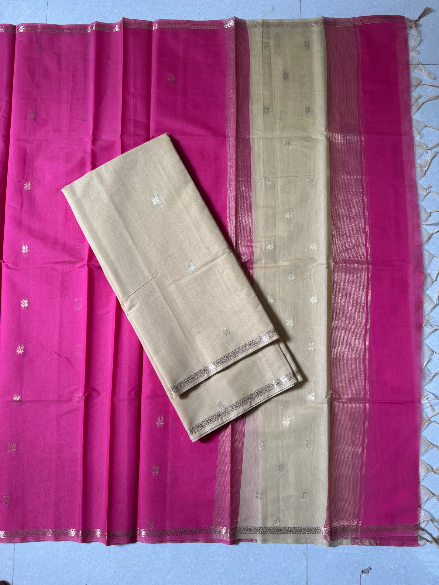 Maheswari silk cotton 2 piece set- NMH73