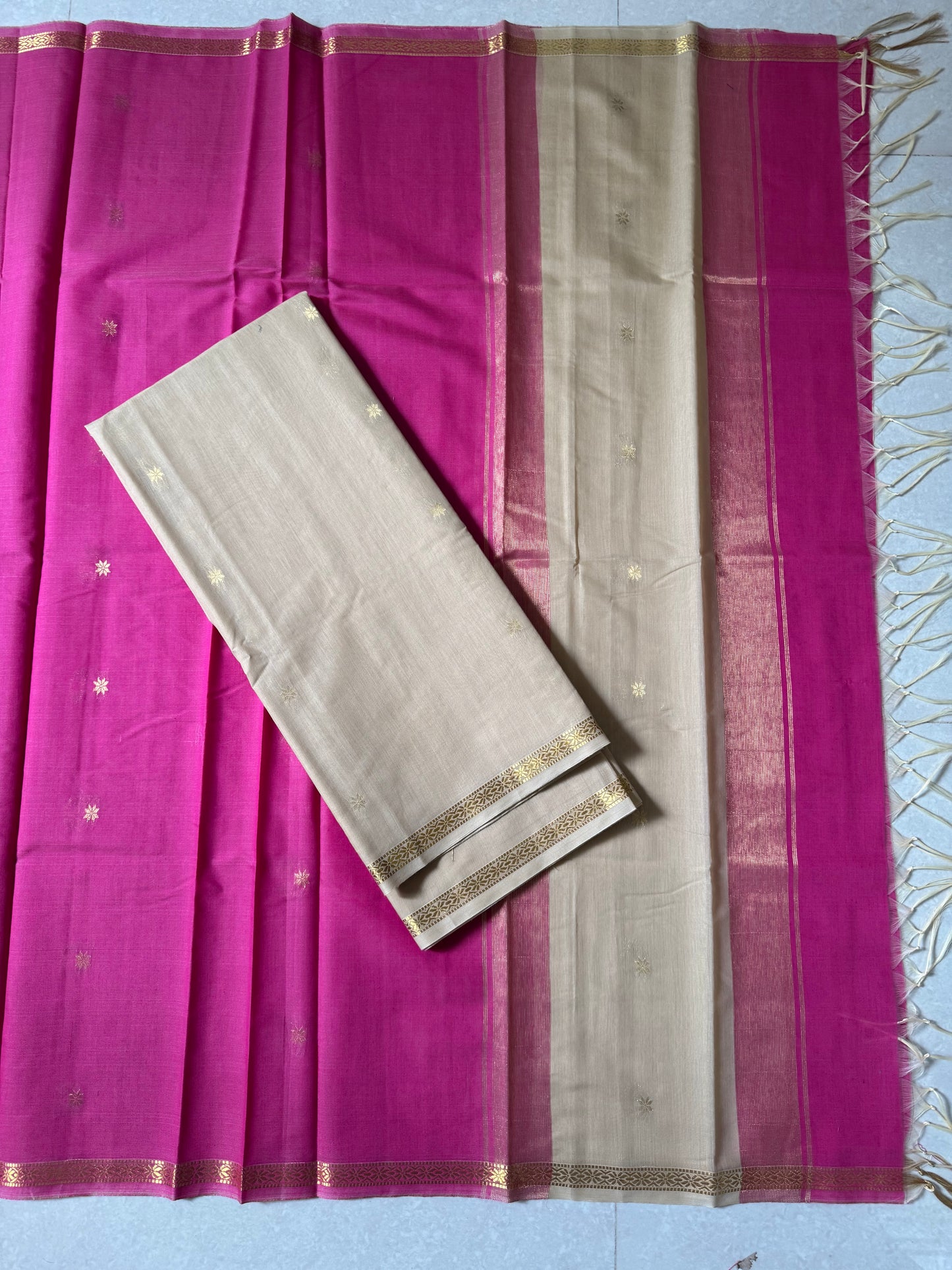 Maheswari silk cotton 2 piece set- NMH74