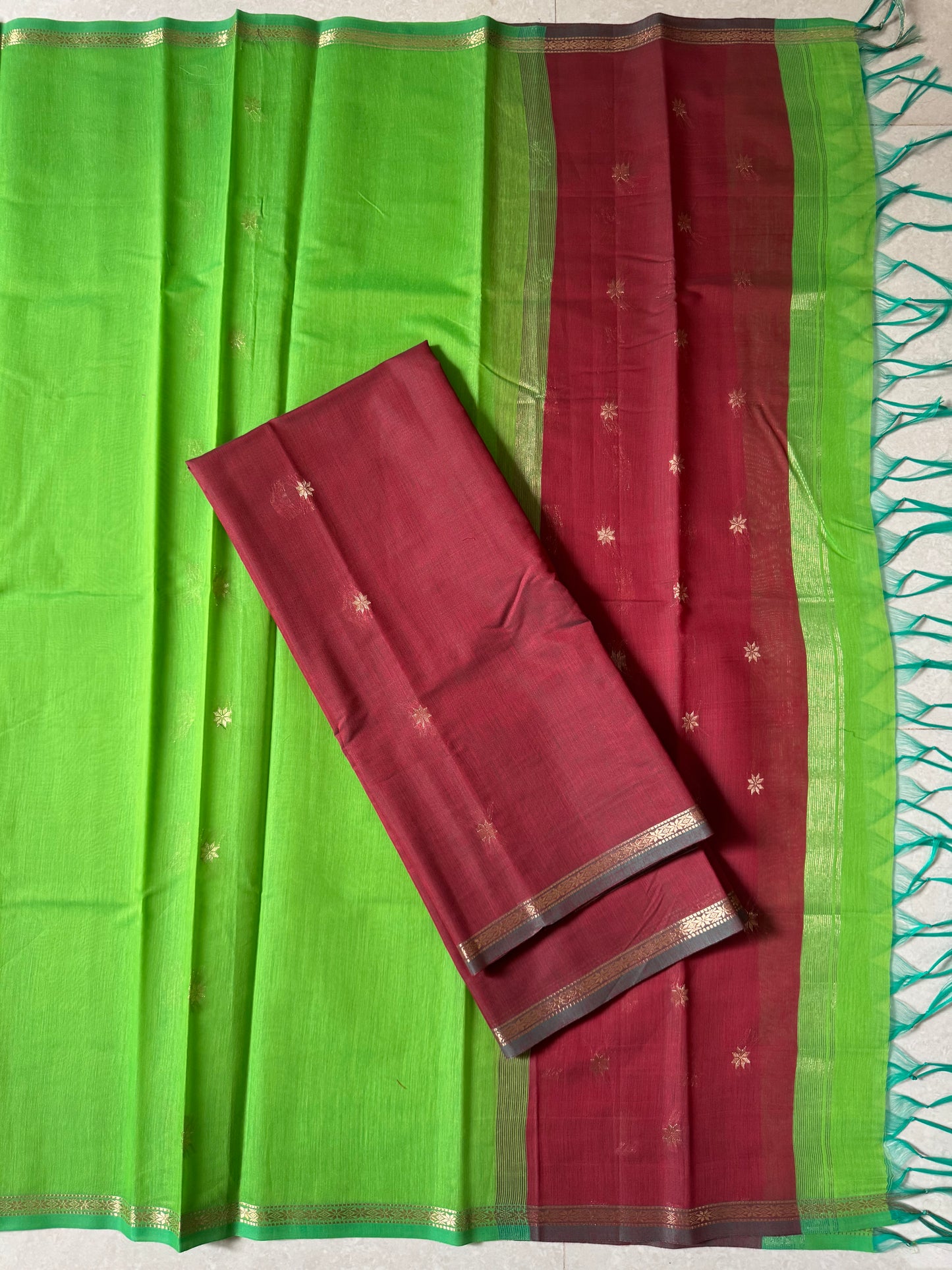 Maheswari silk cotton 2 piece set- NMH84