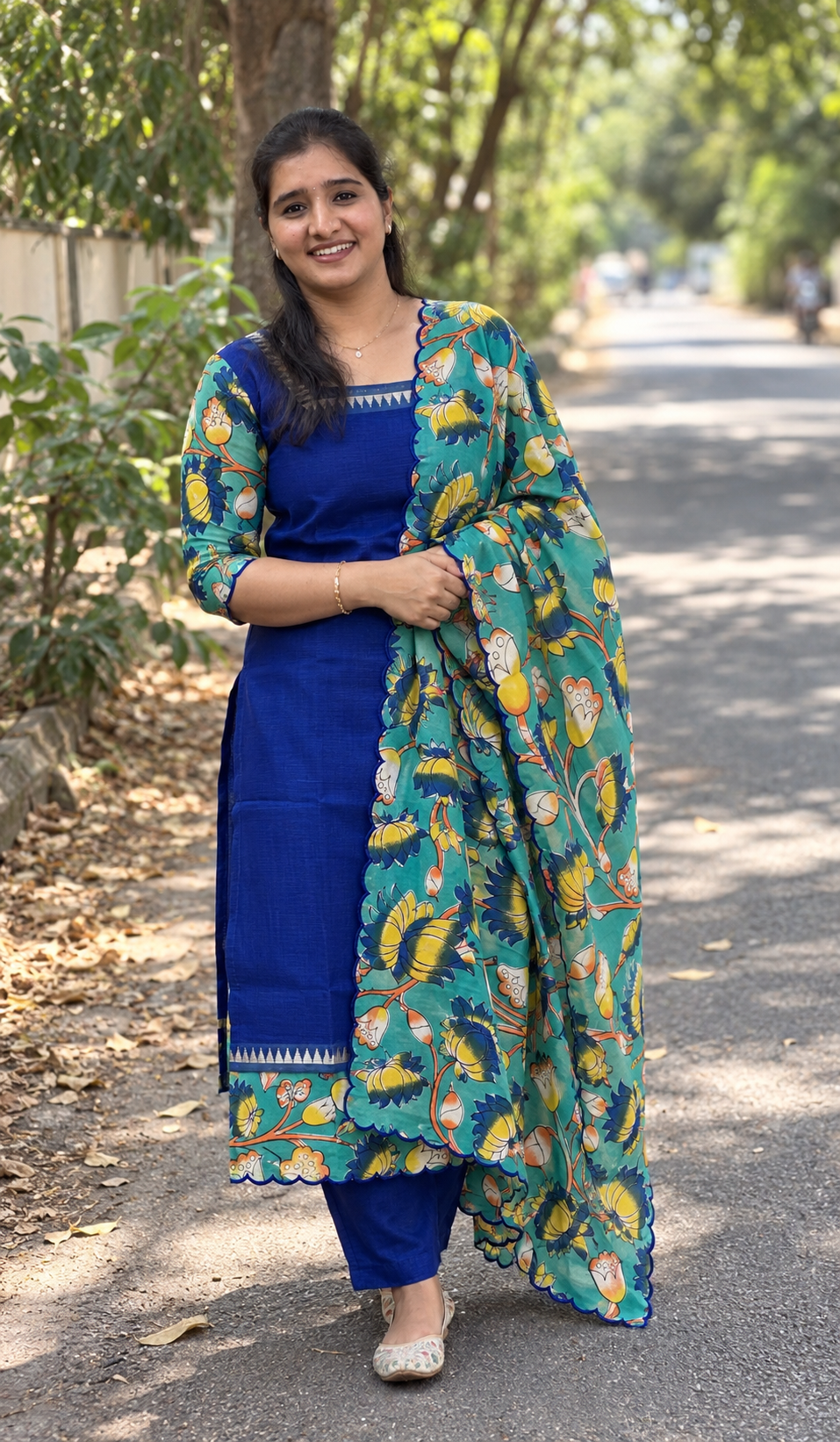 Gap border kalamkari 2 piece set - GAP14