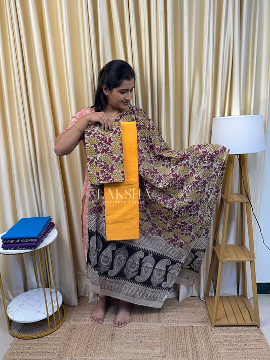 Kalamkari 1-Mango Orange